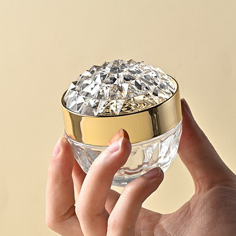 Luxury Skincare Bottles - 1pcs Stoples Krim Wajah Kaca Mewah